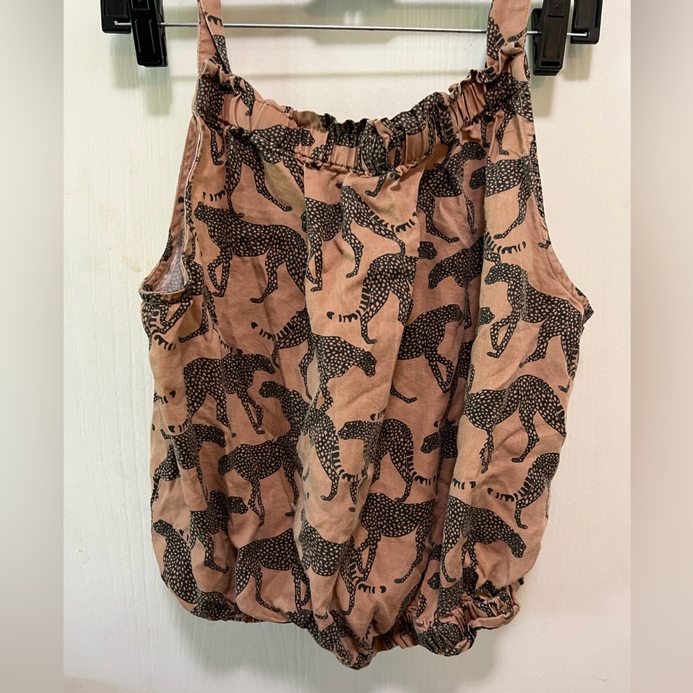 Animal Print Cropped Tank